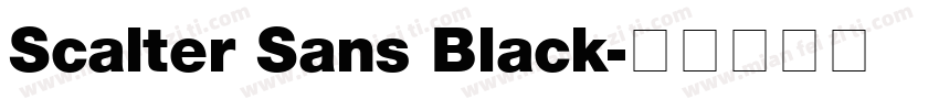 Scalter Sans Black字体转换